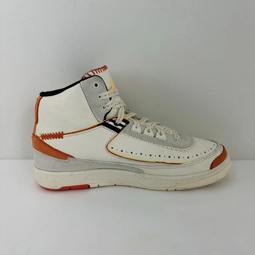 Air Jordan 2 Retro SP Maison Chateau Rouge Mens 7 Sail Orange DO5254-180 2022